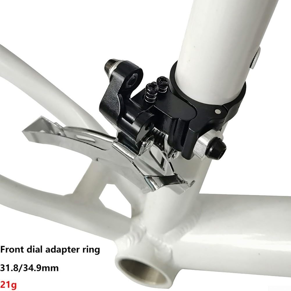 Collier De Dérailleur Avant Vélo - Alliage Alu 31,8/34,9 Mm - Fixation Sûre Et Stable Pour VTT & Route