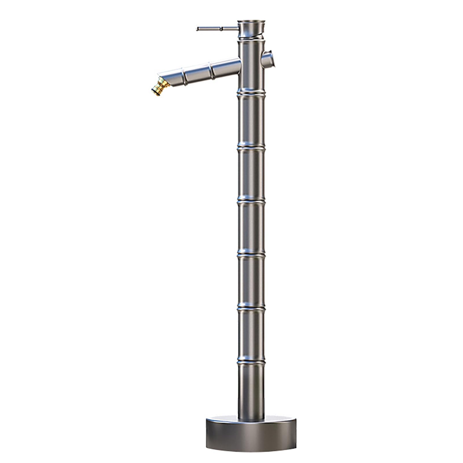 WOTZOV Faucet Water Column,Antique Copper Garden Water Column Faucet - 45In Outdoor Post Hydrant Tap With Bamboo Design, Antifreeze For Yard Irrigation & Washing, Durable Floor Mount，69.5cm/27.4in