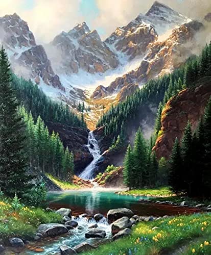 Needlework Kits for Adults Counted Cross Stitch Patterns Mountain Handmade Embroidery Pattern