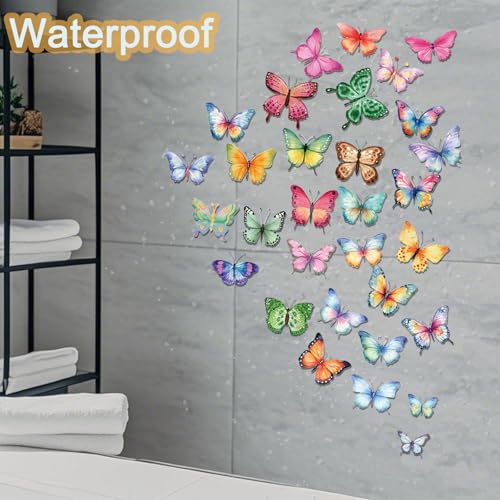 Vinilos decorativos de mariposas en 8 hojas miniatura 6