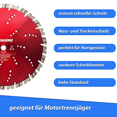 Diamanttrennscheibe 350 mm LXDIAMOND für Hartgestein und Beton