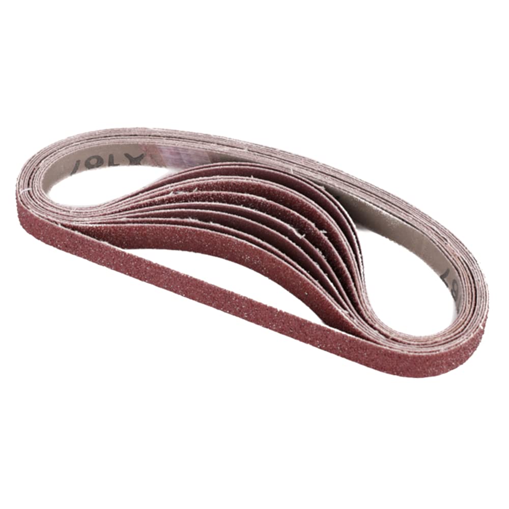13mm x 457mm Aluminum Oxide Sanding Belts, 40 Grit Sanding Belt for Belt Sander (20 Pack)