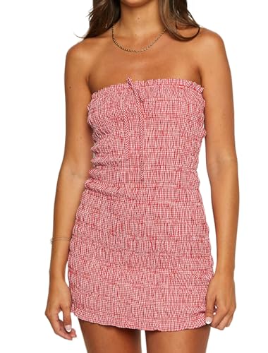 Just Quella Women's Strapless Bodycon Mini Dress