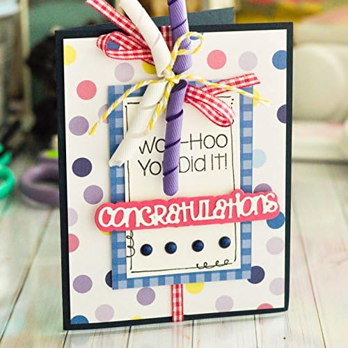 Miniatura 2 de Troqueles de graduación de felicitaciones para hacer tarjetas y álbumes de recortes y manualidades de bricolaje por The Stamps of Life