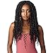 Sensationnel Lulutress Crochet Braiding hair - DIY hair style crochet braids hair extensions All Kanekalon flame retardant synthetic Fiber Premade precurled Locs and Twists color braids - Passion TWIST 18 (T1B/BG)