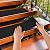 MBIGM 8-Pack 8" X 30" Pre-Cut Stair Treads 80 Grit Non-Slip Outdoor Grip Tape Black Heavy Duty Anti Slip Traction Adhesive Strips for Staircase, Skateboard, Deck