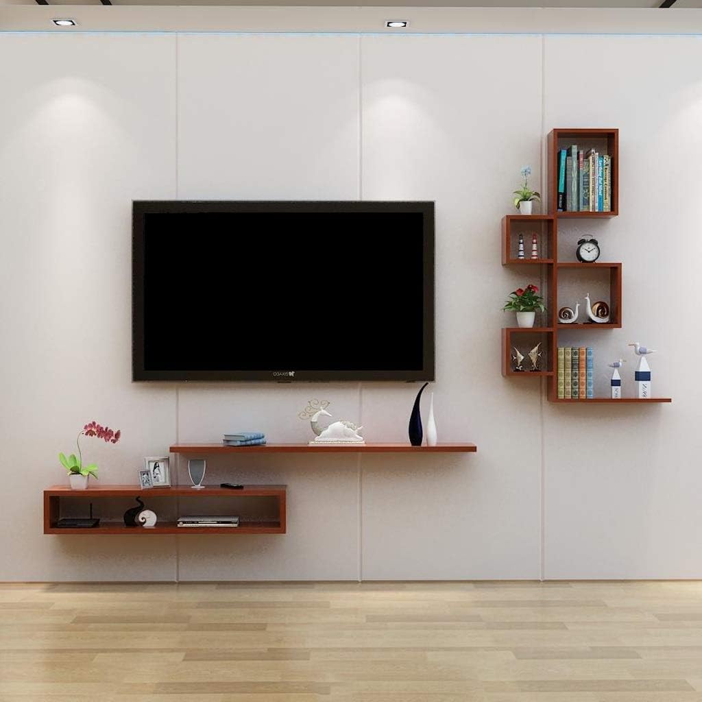 Wall Shelf Floating Shelf WallMounted TV Shelf Set top Box Router DVDs Storage