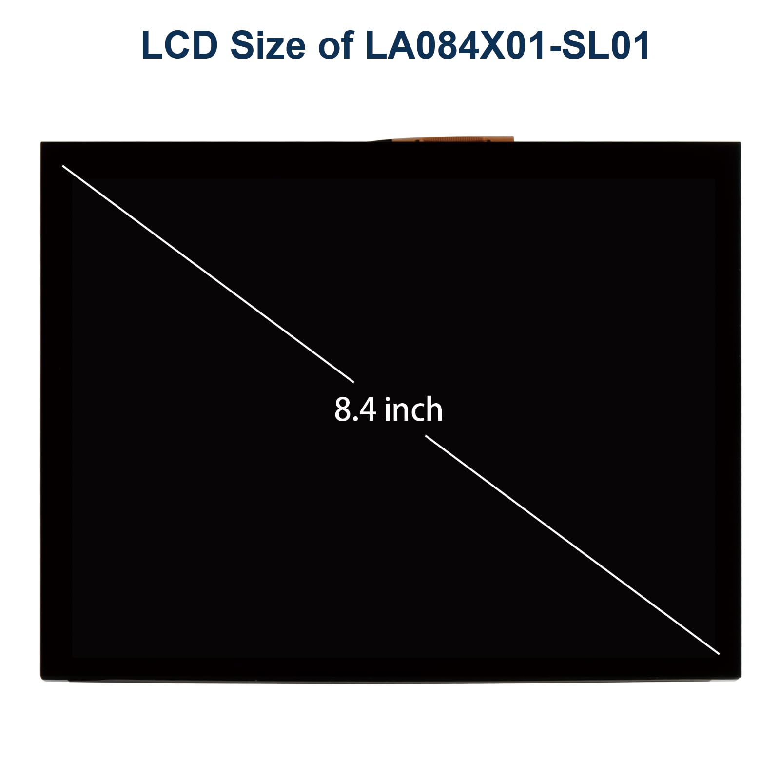 8.4" LCD Schermo Radio Navigation per Chrysler Dodge Jeep LA084X01(SL)(01) LA084X01 (SL) (02) LCD Display Touch Screen Sostituzione Schermo per auto LA084X01-SL01 LA084X01-SL02, Not per Uconnect 4