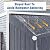 Yardenaler 4x6 FT Metal Outdoor Lean to Storage Shed, Garden Tool Shed Kit with Door & Lock, Waterproof Patio Utility Tool Shed for Backyard and Garden, Gray