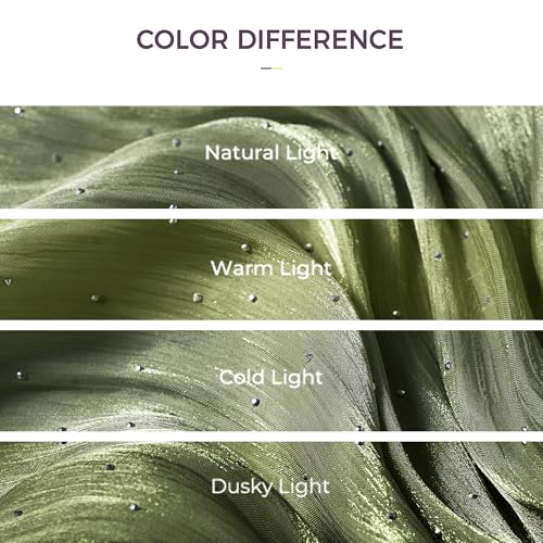 Leetaltree Dazzle Table Runner with Hot-fix Rhinestones-Luxury Scarf Table Runner 120 Inch 10FT -Elegant Gift Set with Card for Wedding,Christmas, Holiday & Home Decor (Forest Green, 1 Pack) by Leetaltree - Used condition - Image 9