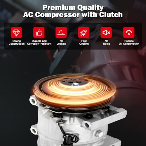 Image of Air Conditioning Compressor for INFINITI QX4 for Nissan Pathfinder 3.3L