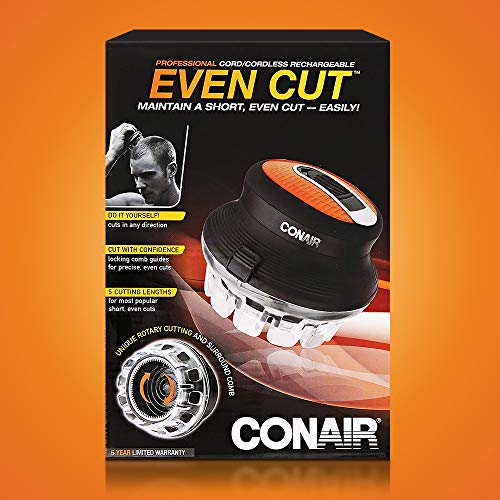 Conair HC900 Man Hair Cutting Kit For Men, Maintain A Short Hair Cut At Home With Even Cut Cordless Rotary Hair Clippers thumb #10