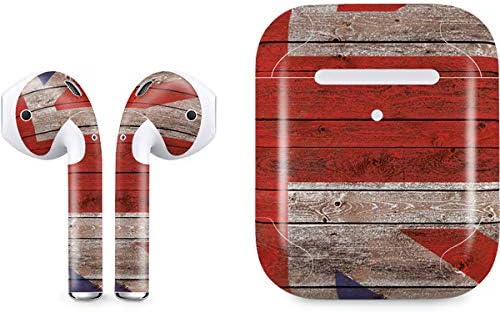 Skinit Decal Audio Skin Compatible with Apple AirPods 2 - United Kingdom Flag Distressed Design