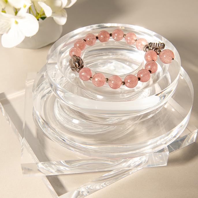 Espositore Per Gioielli In Acrilico Trasparente: Supporto Per Bracciali, Collane, Orologi E Elastici Per Capelli, Altezza 22 Cm - 5