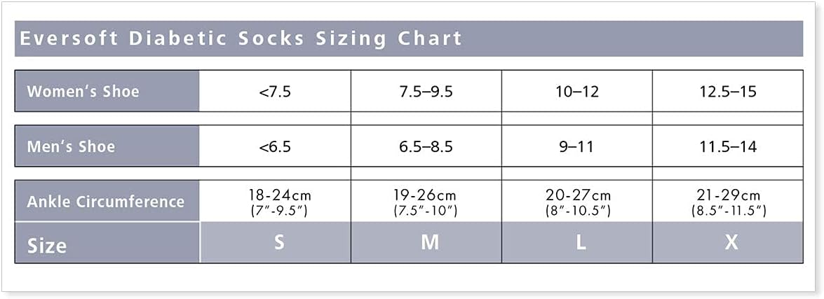 SIGVARIS EVERSOFT Diabetic Sock 160 Knee-high Compression Socks 8-15 mmHg : Health & Household