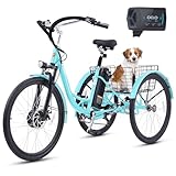 48V 13AH Battery: Soak up the sights with Viribus's 24 or 26 inch electric tricycle! With a lockable and 48V 13Ah battery that provides a full-throttle range of 40 miles, getting you wherever you need to go has never been easier Choose from 3 Modes: ...