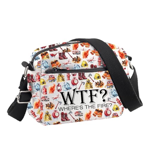 Sac à bandoulière pompier WTF cadeau diplôme Fire Hero en toile résistante