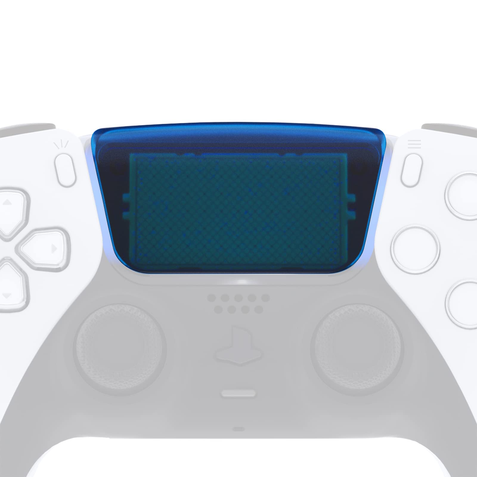 Amazon.co.jp: eXtremeRate クリアブルー 交換用タッチパッドカバー 