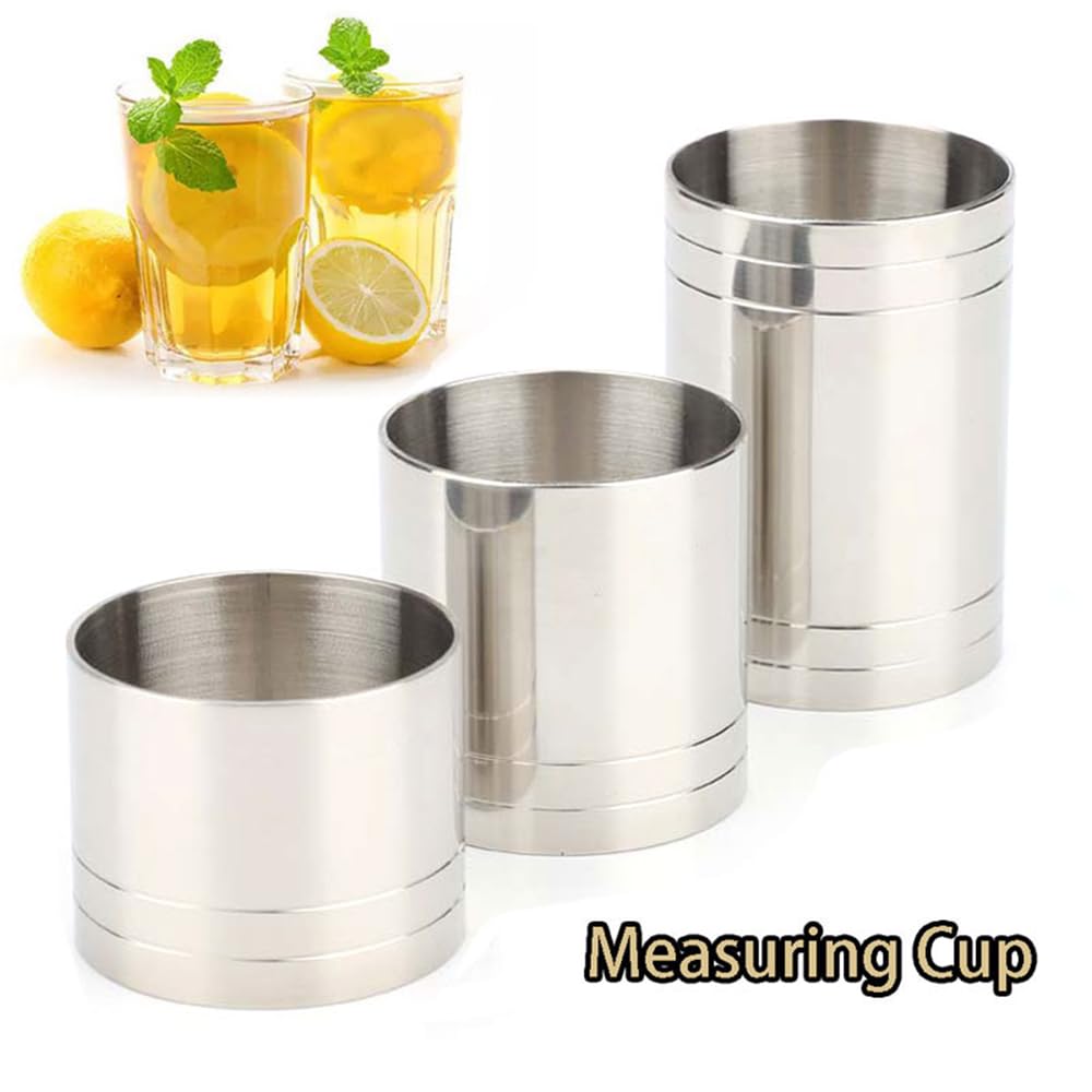 Set Misurini Da Bar In Acciaio Inox - 25/35/50/70/125/175/250 Ml