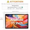 XunyLyee 11 Inch Android 16 15 14 Tablet Screen Protector for ApoloMedia EP1095T Android Upgraded Tablet 11'' Tempered Glass Film 2025, 9H Hardness, Anti-Scratch [9.84'' x 6.37'', 250mm x 162mm], 2 Pack