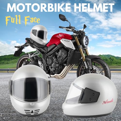 Image of Sage Square Audi Full Face Clear Visor Helmet | ISI Certified | High Standard Safety | Extra Comfort & Stylish