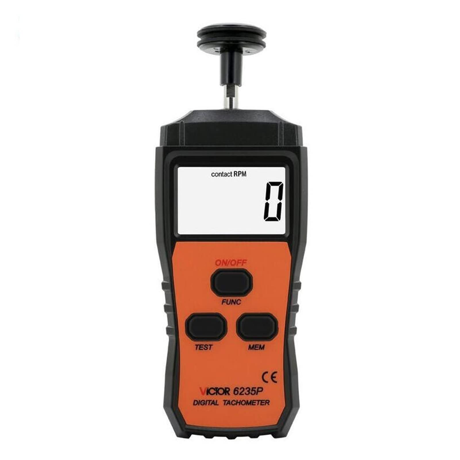 Tacómetro digital sin contacto Victor VC6234P VC6235P VC6236P fotoeléctrico, apagado automáticamente, Lcd Mostrar Medición sin contacto(VC6236P)