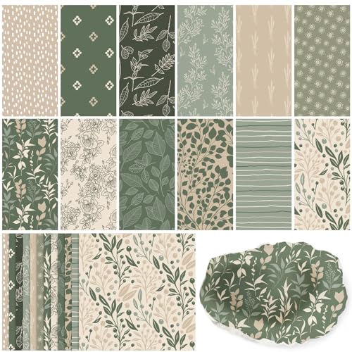Yexiya 36 Sheet 6 Style Green Floral Paper Napkins for Decoupage Botanical Aesthetic Decorative Cocktail Napkin for Summer DIY Crafting Project Furniture Home Farmhouse Decor Unfolded 13 x 13 In