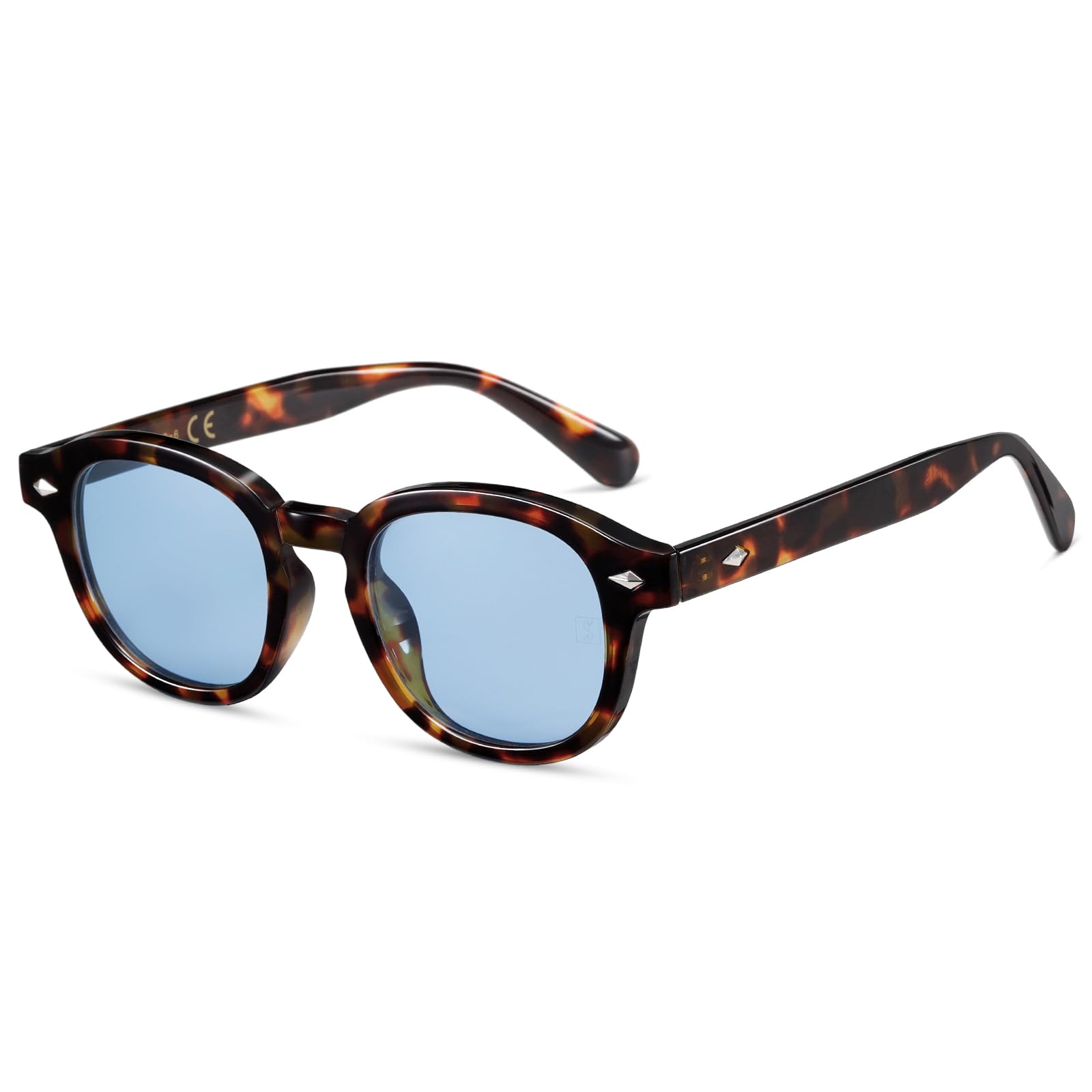 Amazon.com: Retro Round Oval Sunglasses For Men Women Trendy  display picture 3
