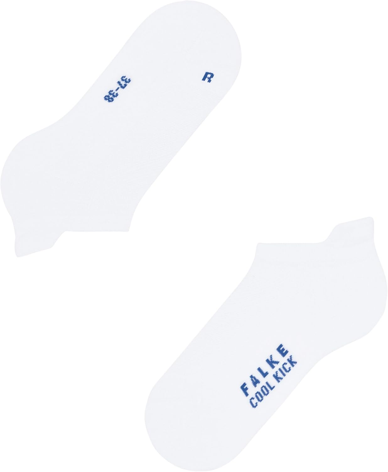 FALKE Women's Cool Kick Sneaker Socks, White, 6.5-7.5