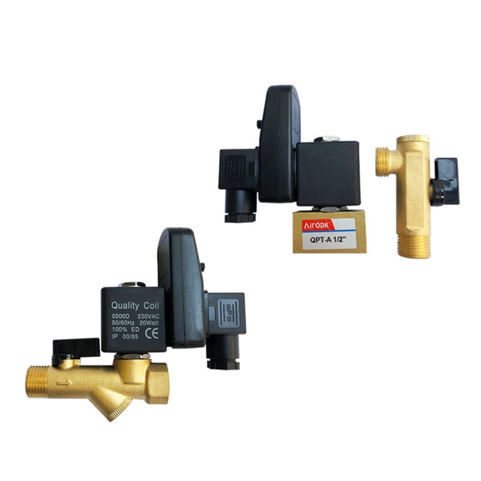 Tbbqswpvk Opt-A Auto Drain Valve Electric Solenoid Valve 1/2" Pneumatic For Water Oil Air Time Control Ac220v Dc24v(,Dc24v)