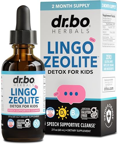 Zeolite Detox for Kids Lingo Drops - Natural Lingo Zeolite Drops for Kids Methylated B12 & D3 Advanced Clinoptilolite - Pure Extra Clinoptilolite Leap Liquid Detox Body Cleanse Supplement Ages 3+ 2oz
