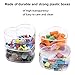 Dayaanee Clear Acrylic Plastic Heart-shaped Acrylic Box with Lid 2 Pack Small 3.3x2.9x1.6Inch/85X75X40mm Storage Boxes Cube Organizer Containers for Candy Pill and Tiny Jewelry