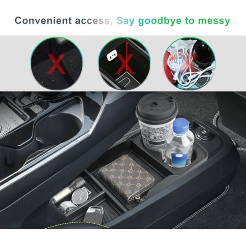 Boîte de rangement Kia EV6 pour vider la console centrale encombrée - 6