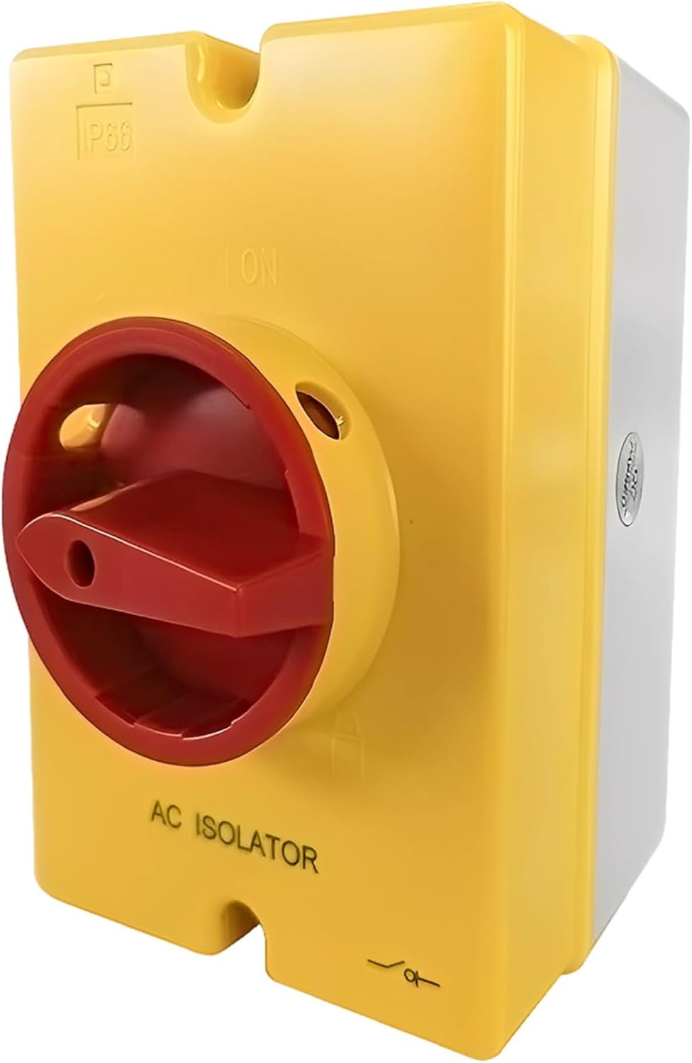 Weatherproof 690Vac 32A 4P Ac Disconnect Switch With Rotating Belt Lock, Padlockable Handle, Flame Retardant Pc Shell, Ip65 Rated