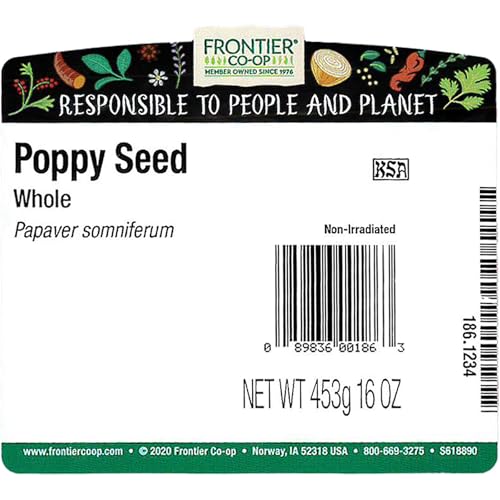 Frontier Co-Op Whole Poppy Seeds, Bulk 1lb Bag - Black Poppy Seeds for Baking, Cooking, Salad Dressing - Certified Kosher, Non-Irradiated - 16oz - Image 7