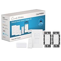 Vista 19 de Lutron Caseta - Kit de interruptor inteligente de 3 vías, con control remoto Pico, placa de pared, soporte de pared para luces LED y ventiladores, 5