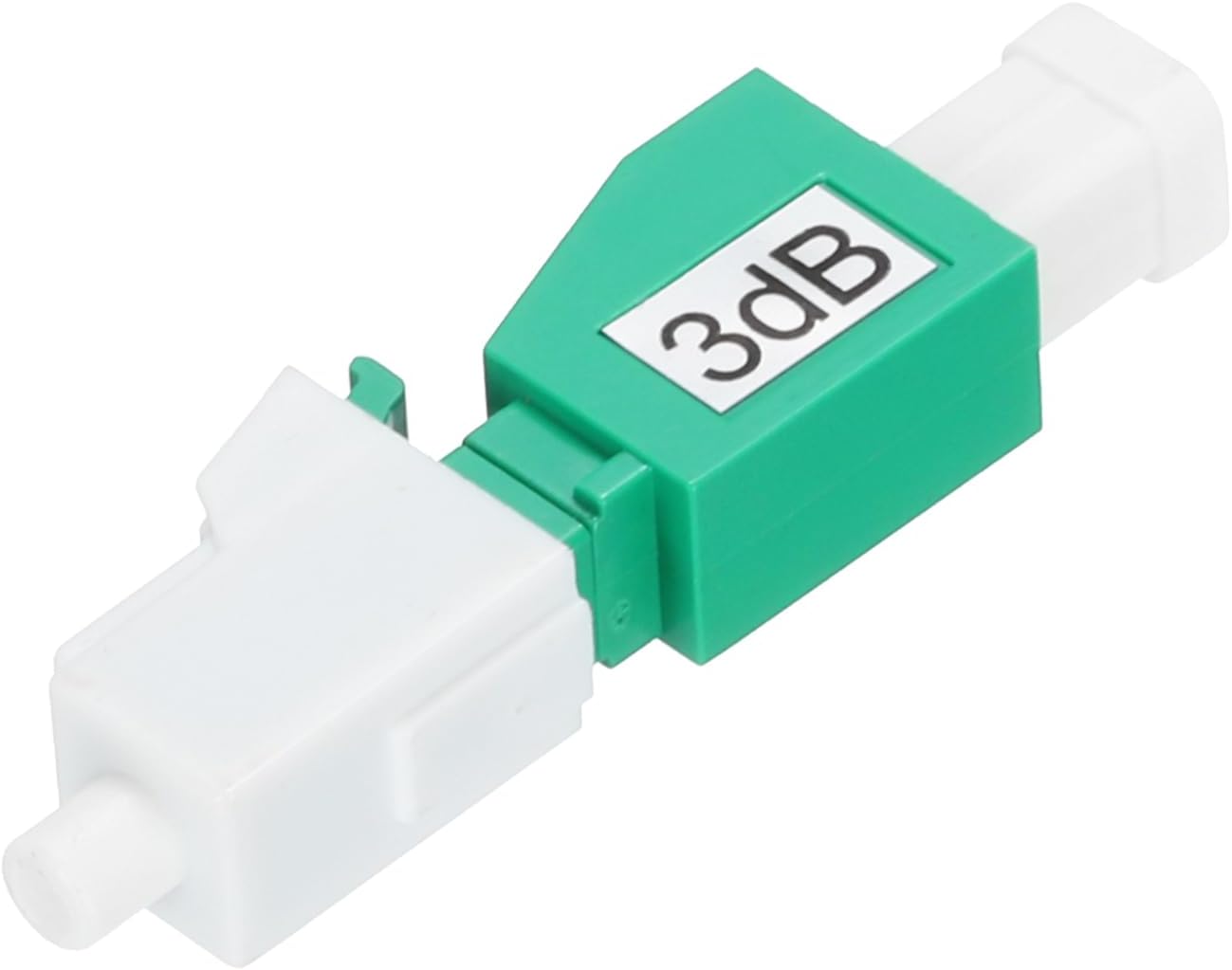 sourcing map 3dB LC Fiber Attenuator, LC/APC SM Single Mode Fixed Fiber Optic Attenuator Male to Female for Fiber Optic Transmission Pack of 1
