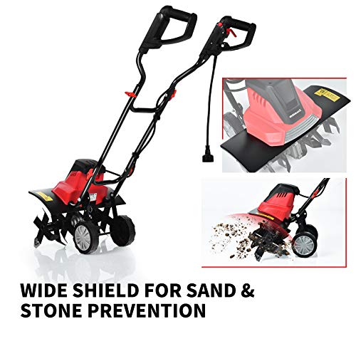 Goplus 17Inch 13.5 Amp Corded Electric Tiller and Cultivator