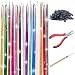 40 Inch Hair Tinsel 500 Strands Sparkling Tinsel Hair Extension Holographic Five Color