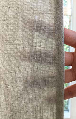 NEXT のれん リネンリネン グレーベージュ 約幅72cm x 丈150cm 麻100% 無地 [4]
