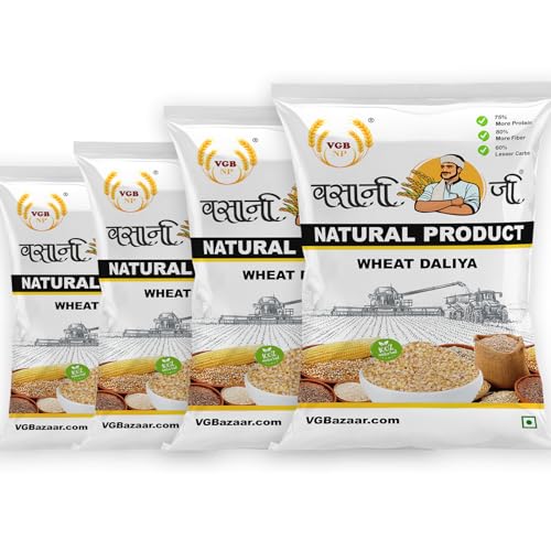 Image of Vasani G Sharbati Wheat Dalia | Natural Broken Wheat | Digestive & Immunity Friendly Grain - 1kg