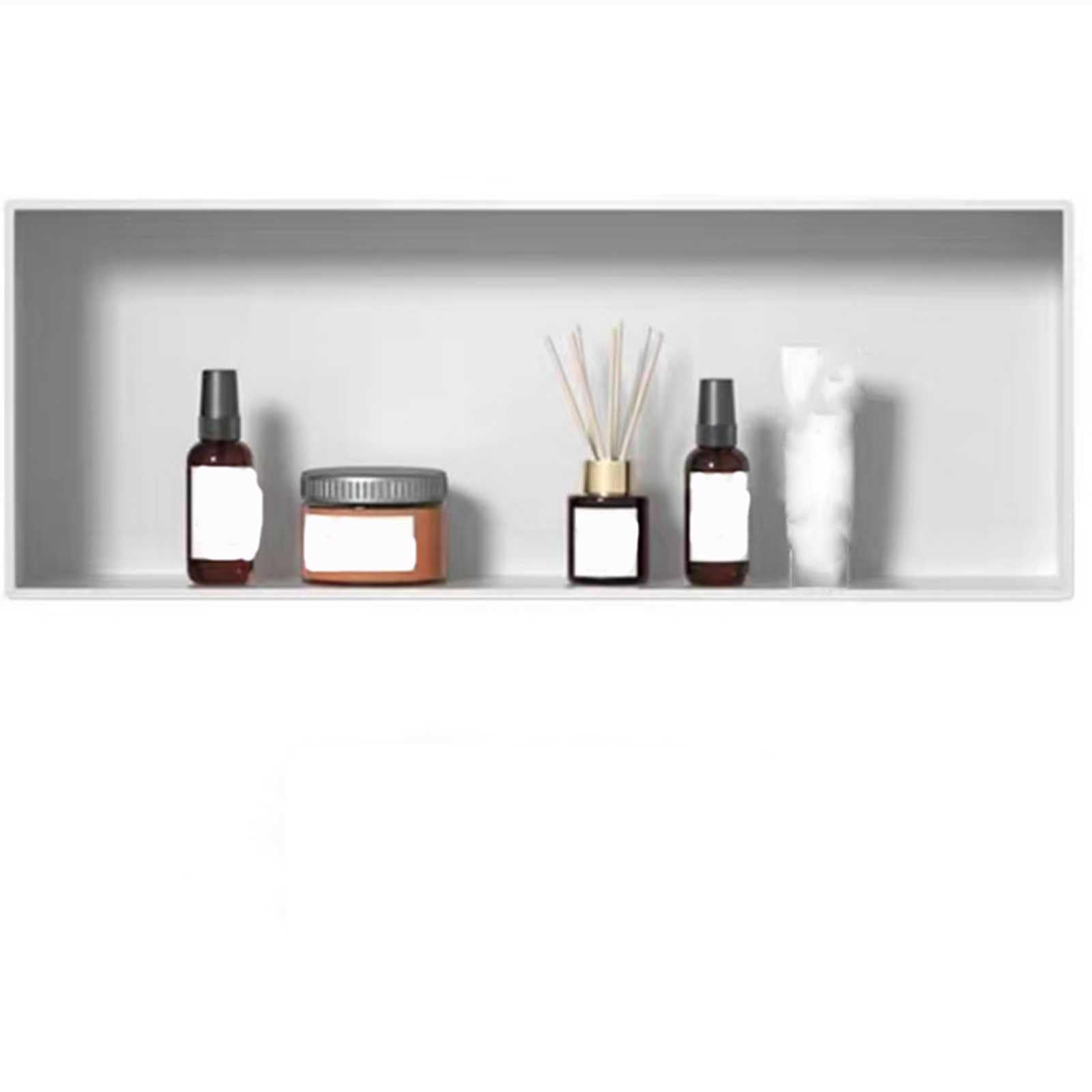 Niche de douche en acier inoxydable étanche pour un espace de rangement mural épuré