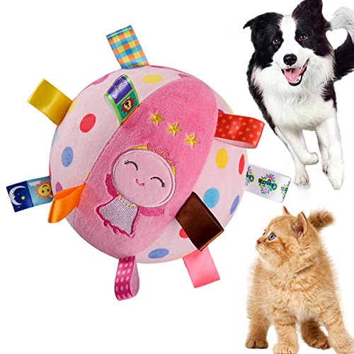 Cão Brinquedo Bola - Bola de Cachorro de Busca Interativa de 6 polegadas com Som Squeaky Divertido -