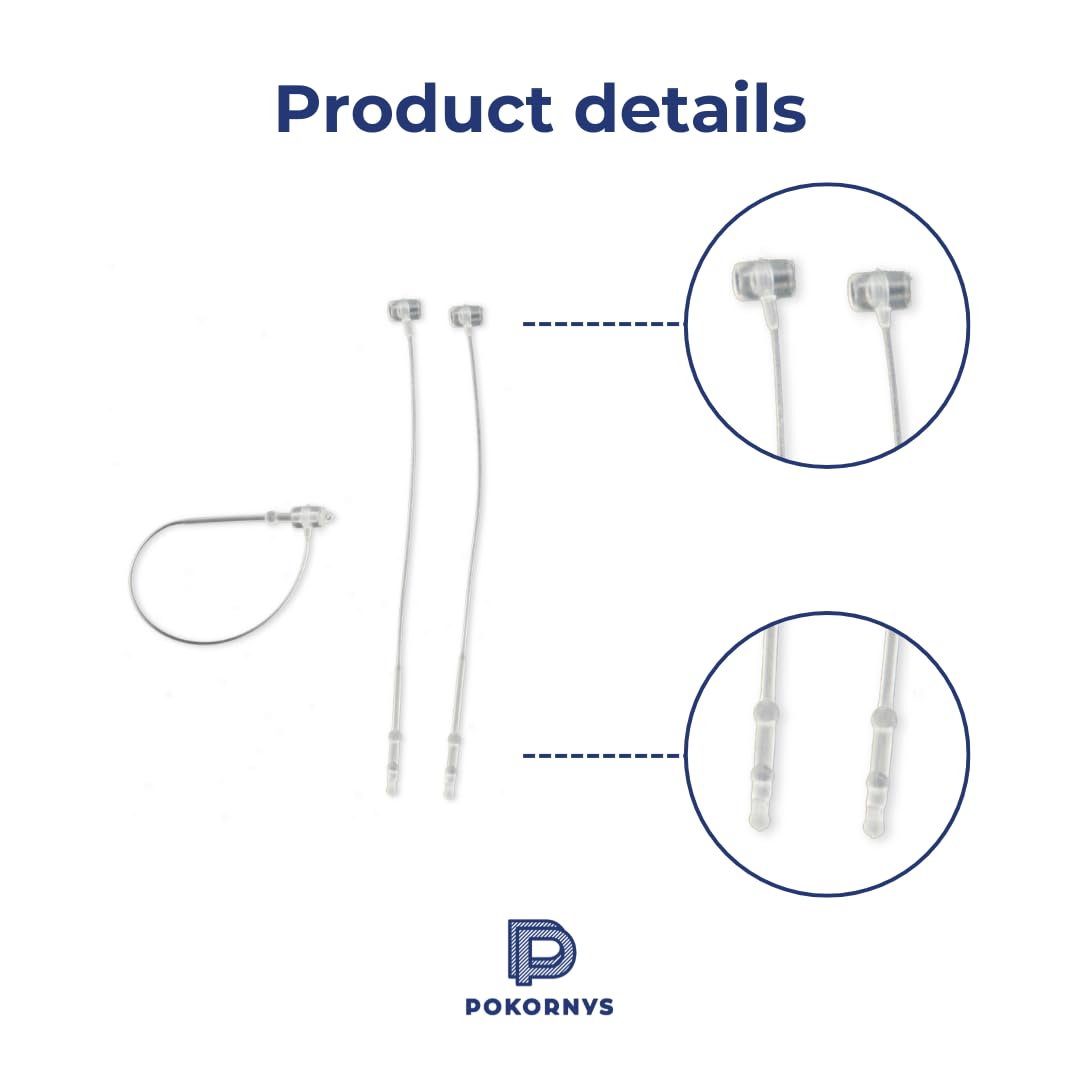 Pokornys - fili di sicurezza (125 mm) per etichettare vestiti, scarpe, accessori e molto altro - Loop Pins in plastica trasparente per attaccare i cartellini dei prezzi (5000 pezzo)