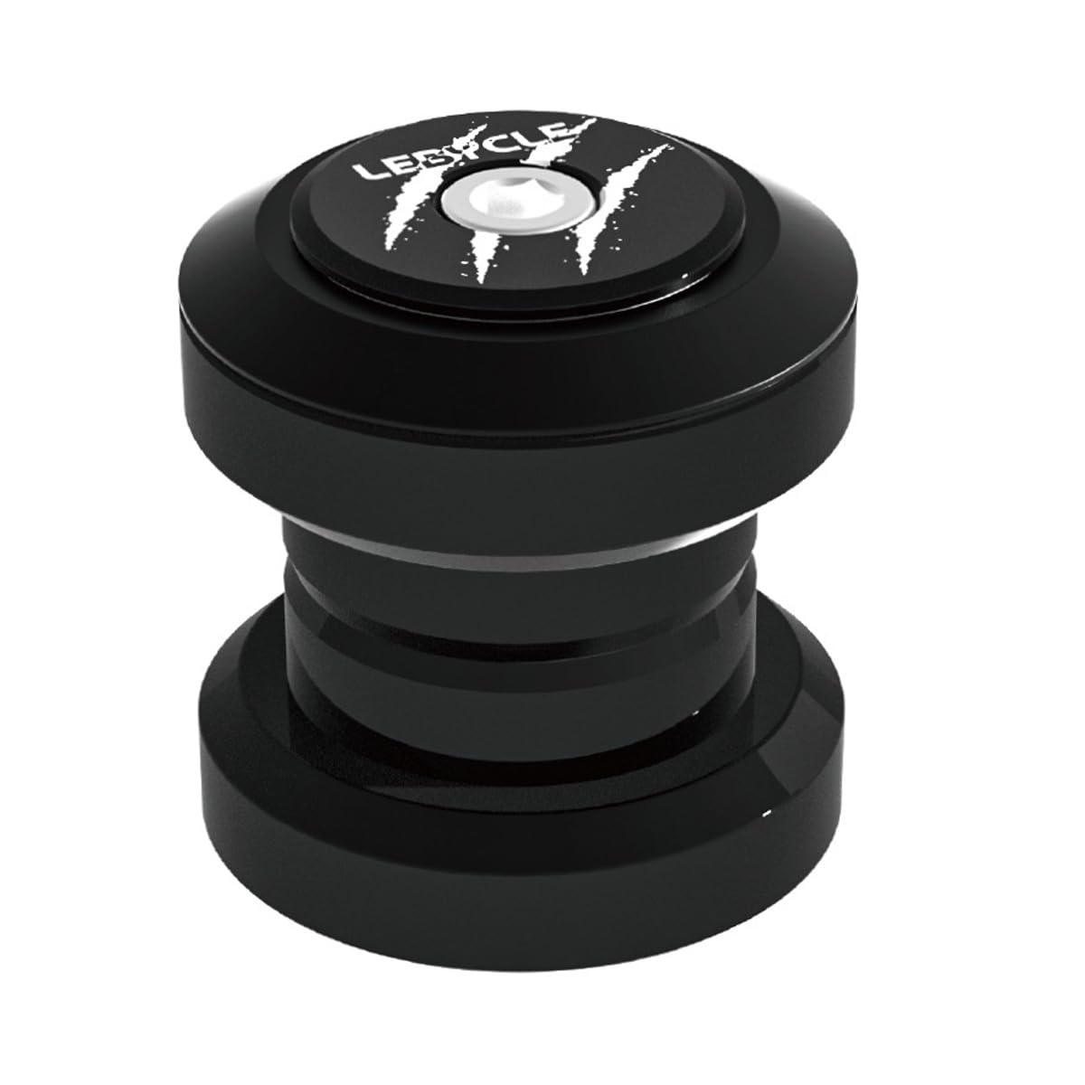 HOUSON Headset 30-30mm for 25.4-27mm Forks | Cartridge Bearings with Double Seals | Lightweight Aluminum | For Bicycle Steering Heads (30mm Inner Diameter) | Black