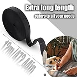 2 Rolls Black Elastic for Sewing, Wide 20mm(0.8") x 12M Flat Elastic Band for Sewing Bands, Stretchable Waistband Thick BlackElastic Bands for DIY Crafts Trousers Headbands Dressmaking(Black) - Image 7