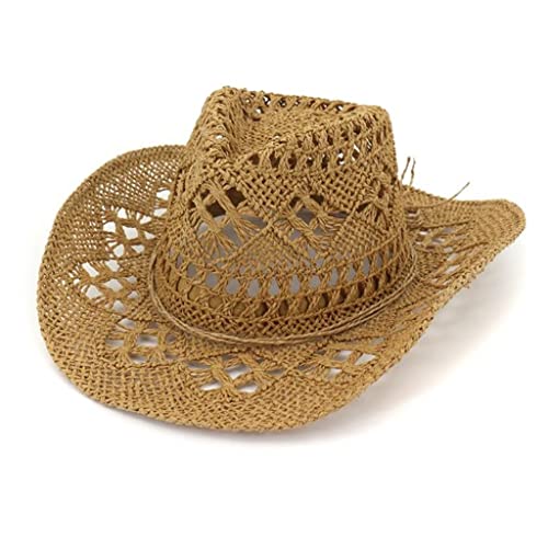 Chapeau cowboy tricoté main contre la chaleur estivale grâce aux mailles ventilées