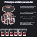 Imagen de Dispensador de Bebidas para Jugo o Licores con 6 Vasos de Chupito