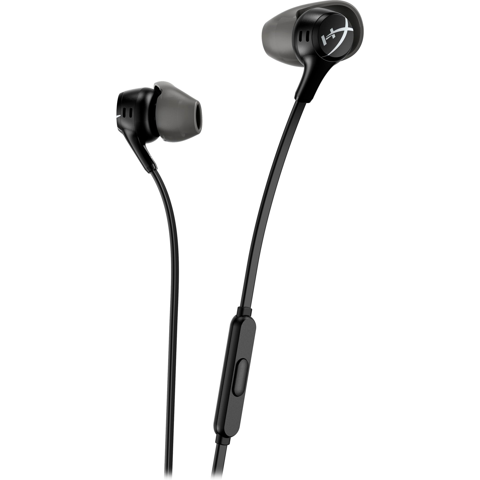 HyperX Cloud II Auricolari, Connettore a 90 Gradi, Cavo Antigroviglio, 4 Misure di Copriauricolari in Silicone, Microfono Integrato e Pulsante Multifunzione, Adatto per Nintendo Switch e PC, Nero