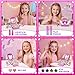 Unicorn Kids Makeup Kit with Mirror & Strap, Real Washable Make Up Set Princess Toys Unicorn Toys for Girls Age 4-6 5-7 6-8 8-13,Girls Toys Stocking Stuffers for Kids,Birthday Gifts for 3-12 Year Old
